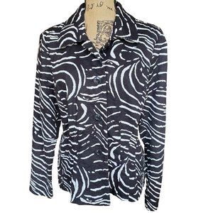 Requirements Zebra Striped Jacket Womens Large